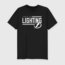 Мужская slim-футболка TAMPA BAY LIGHTIN NHL ТАМПА БЭЙ НХЛ