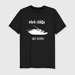 Мужская slim-футболка Papa Roach , Папа Роач Рок