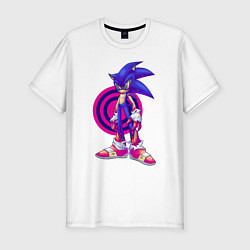 Футболка slim-fit Sonic Exe Video game Hedgehog, цвет: белый