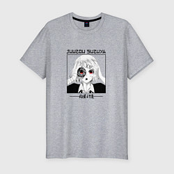 Мужская slim-футболка Токийский гуль Tokyo Ghoul, Джузо Сузуя Juuzou Suz