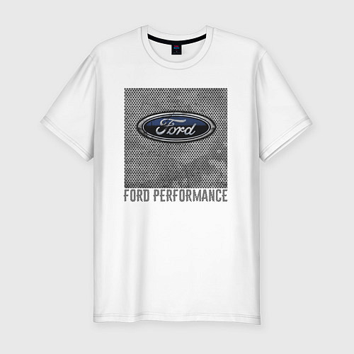 Мужская slim-футболка Ford Performance / Белый – фото 1