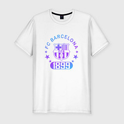 Мужская slim-футболка FC Barcelona Fade Logo 2022