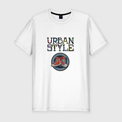 Мужская slim-футболка Кроссовки городской стиль