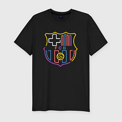 Мужская slim-футболка FC Barcelona - Multicolor 2022