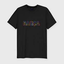 Мужская slim-футболка FC Barcelona - Multicolor 2022 Barca