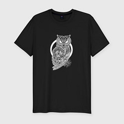 Мужская slim-футболка Celtic Owl