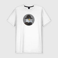 Мужская slim-футболка Белоголовый орлан Шериф