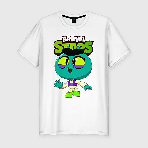 Мужская slim-футболка EВА EVE BRAWL STARS / Белый – фото 1