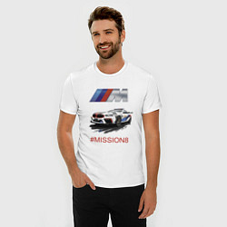 Футболка slim-fit BMW M Power Mission 8 Safety car, цвет: белый — фото 2