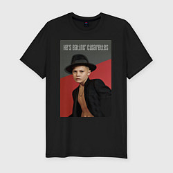 Футболка slim-fit Hes eating cigarettes, цвет: черный