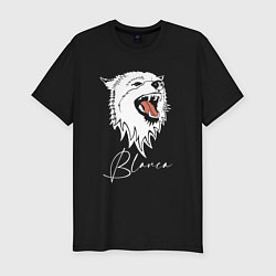 Мужская slim-футболка Blanca Wolf