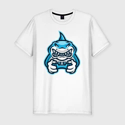 Футболка slim-fit Shark player, цвет: белый