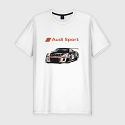 Мужская slim-футболка Audi Motorsport Racing team