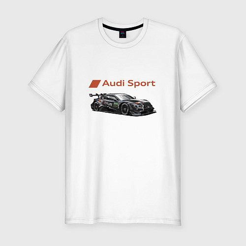 Мужская slim-футболка Audi sport Power / Белый – фото 1
