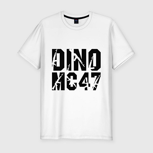 Мужская slim-футболка Dino MC 47 / Белый – фото 1