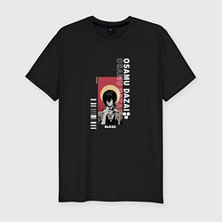 Мужская slim-футболка Osamu Dazai bless