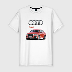 Футболка slim-fit Audi Germany Prestige, цвет: белый