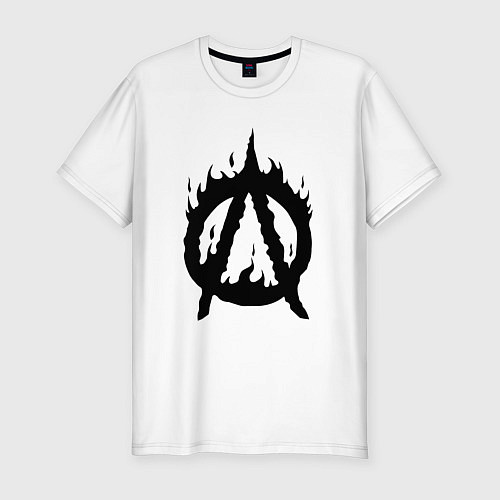 Мужская slim-футболка Obladaet обладает / Белый – фото 1