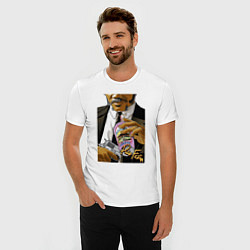 Футболка slim-fit Samuel, цвет: белый — фото 2