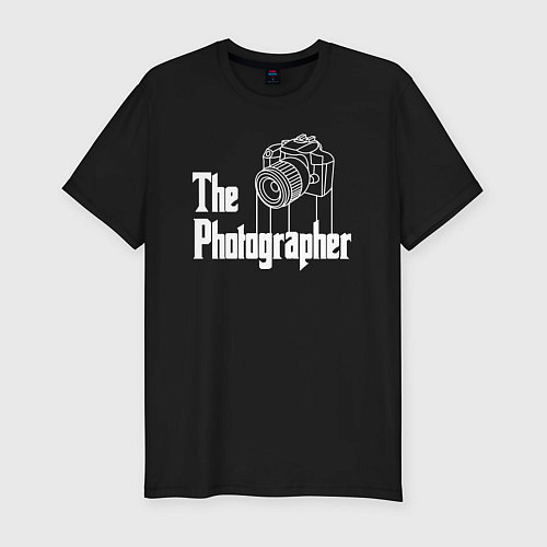 Мужская slim-футболка The Photographer / Черный – фото 1