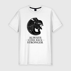 Футболка slim-fit Elden Ring - Always come back stronger, цвет: белый