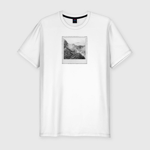 Мужская slim-футболка НЛО в России / Белый – фото 1
