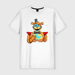 Футболка slim-fit Five Nights at Freddys: Security Breach - Глэмрок, цвет: белый