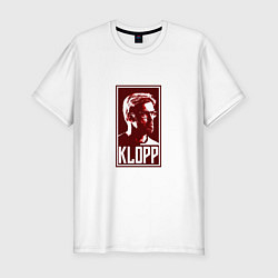 Футболка slim-fit Klopp - Liverpool, цвет: белый