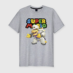 Футболка slim-fit Super mario Bowser, цвет: меланж