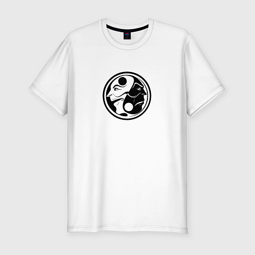Мужская slim-футболка Шутыинь-янь / Белый – фото 1