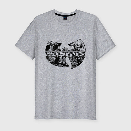 Мужская slim-футболка Wu / Меланж – фото 1