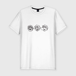 Мужская slim-футболка Клинок, рассекающий демонов Зеницу эмодзи