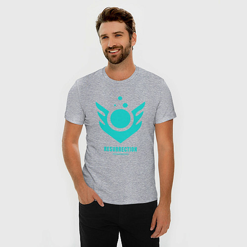 Мужская slim-футболка Сейдж способность валорант / Меланж – фото 3