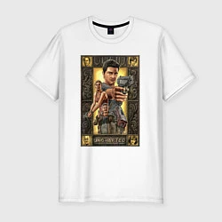 Футболка slim-fit Uncharted Постер, цвет: белый