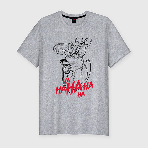 Мужская slim-футболка The animated scarecrow / Меланж – фото 1