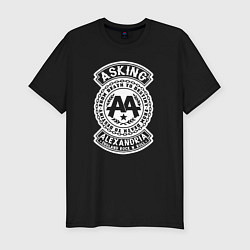 Футболка slim-fit Asking alexandria metal, цвет: черный