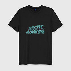 Мужская slim-футболка Надпись Arctic Monkeys