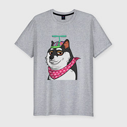 Мужская slim-футболка NFT DOGE