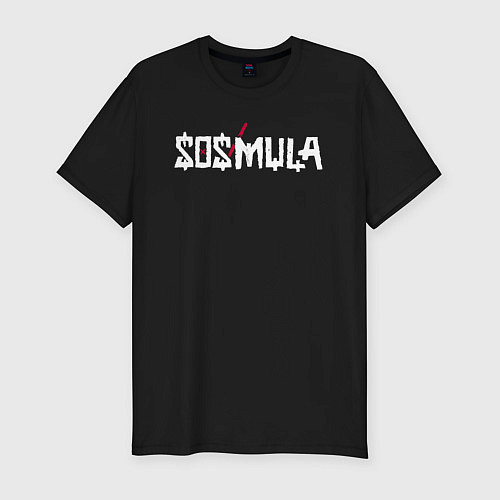 Мужская slim-футболка SosMula City Morgue - SosMula / Черный – фото 1