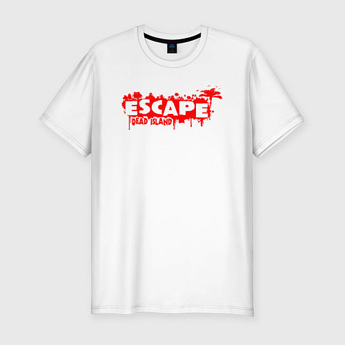 Мужская slim-футболка Dead island ESCAPE / Белый – фото 1