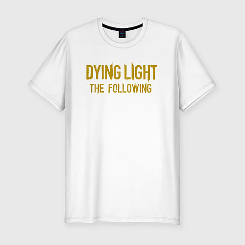 Мужская slim-футболка Dying light zombie / Белый – фото 1