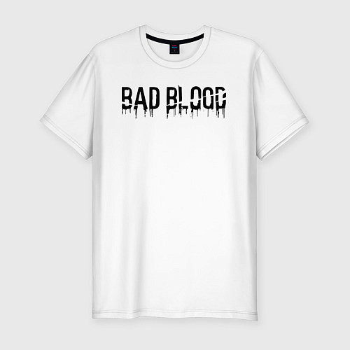 Мужская slim-футболка Bad blood dying light / Белый – фото 1