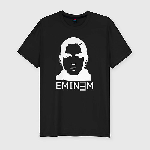 Мужская slim-футболка ЭМИНЕМ eminem / Черный – фото 1