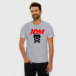 Футболка slim-fit JDM Bear Japan, цвет: меланж — фото 2