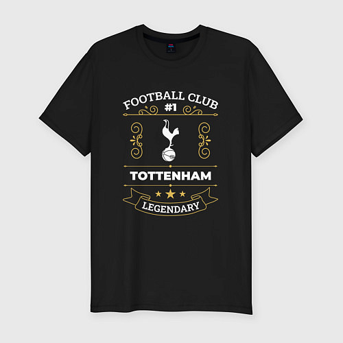 Мужская slim-футболка Tottenham - FC 1 / Черный – фото 1