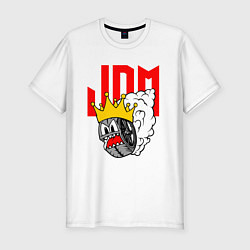 Мужская slim-футболка JDM Wheel King