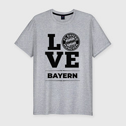 Футболка slim-fit Bayern Love Классика, цвет: меланж