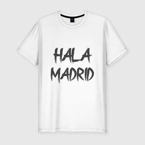 Мужская slim-футболка Hala - Madrid / Белый – фото 1