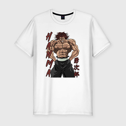 Мужская slim-футболка Ярость Юджиро / Белый – фото 1