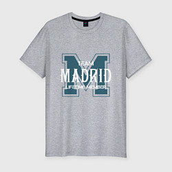 Футболка slim-fit Team Madrid, цвет: меланж